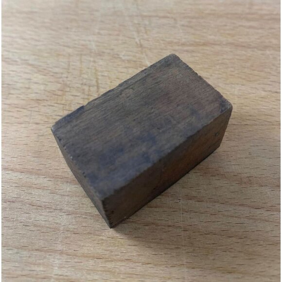 Antique Music Note Wood & Metal Printing Block Stamp Shadow Box Primitive - Picture 5 of 5